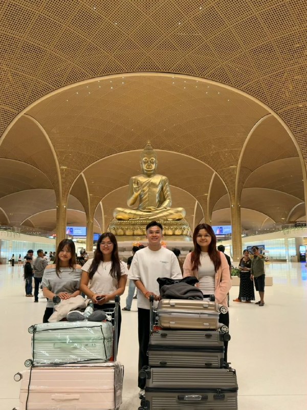 4 NUM International College Students are leaving Cambodia for Japan to study a semester at University of
