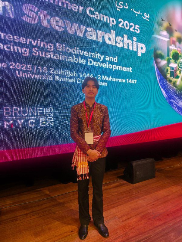 Sothea Panhaseth on exchange at UBD AUN Summer Camp · Brunei